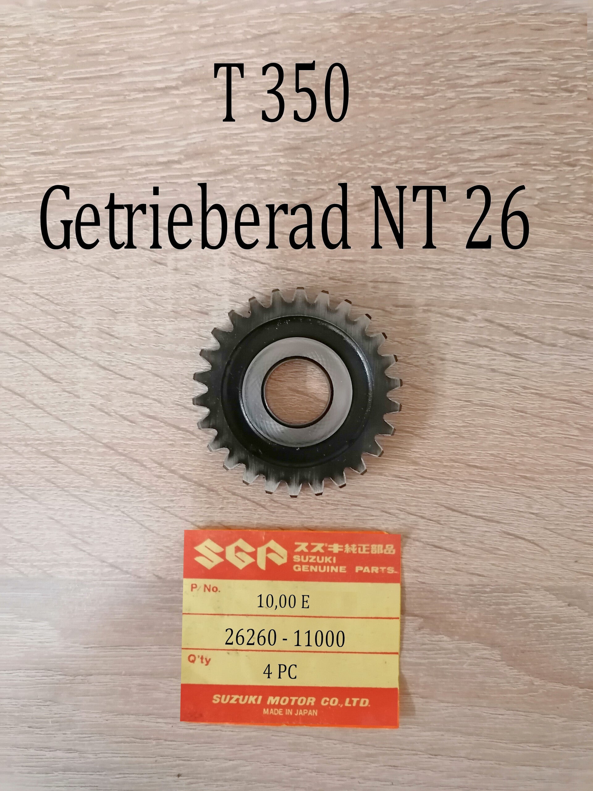 Suzuki T 350 Getrieberad NT 26