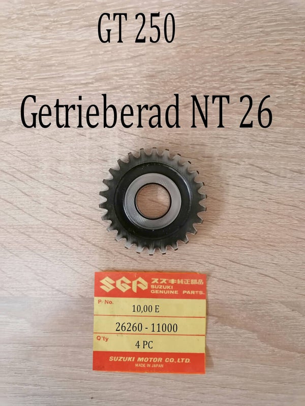 Suzuki GT 250 Getrieberad NT 26 gebraucht.