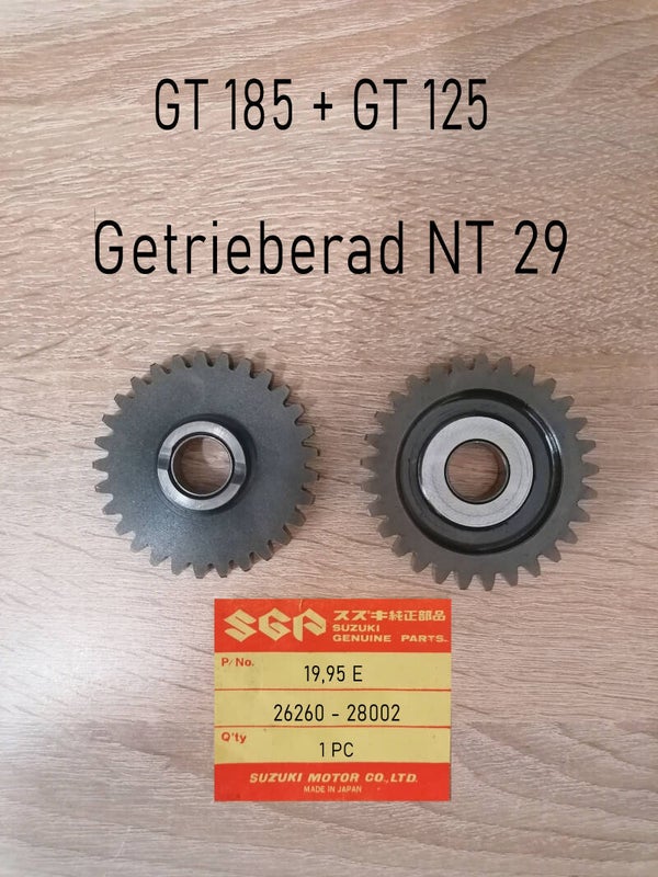 Suzuki GT 185 + GT 125 Getrieberad NT 29 gebraucht.