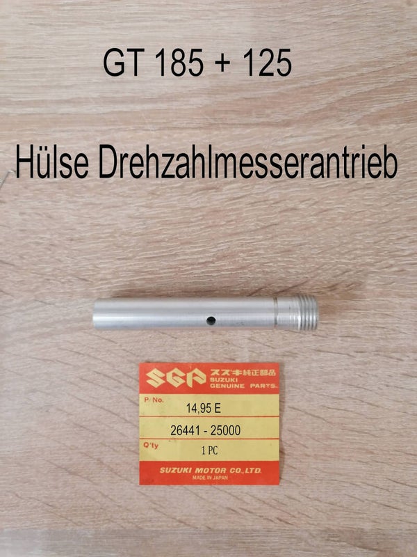 Suzuki GT 185 + GT 125 Hülse Drehzahlmesserantrieb neu
