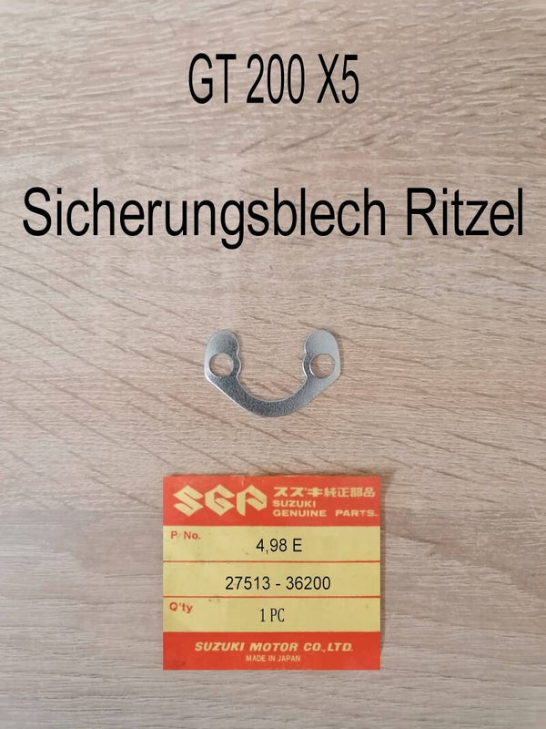 Suzuki GT 200 X5 Sicherungsblech  Ritzel