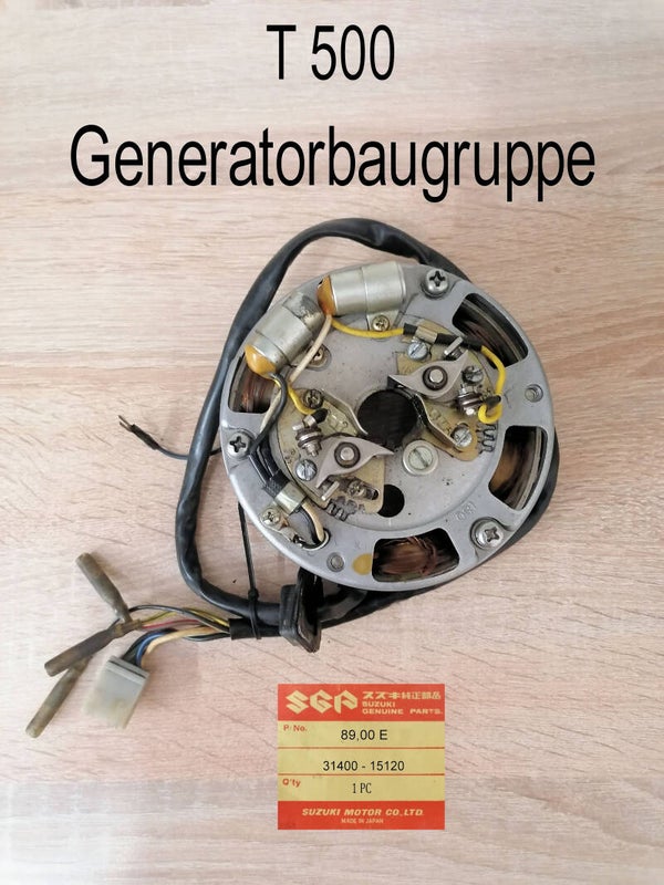 Suzuki T 500 Generatorbaugruppe gebraucht.