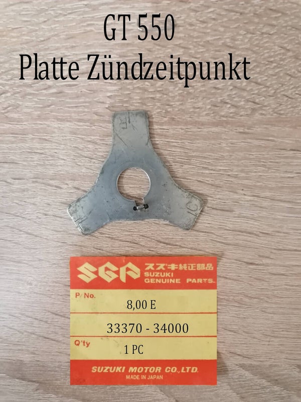 Suzuki GT 550 Platte Zündzeitpunkt gebraucht.