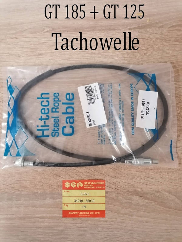 Suzuki GT 185 + GT 125 Tachowelle neu.