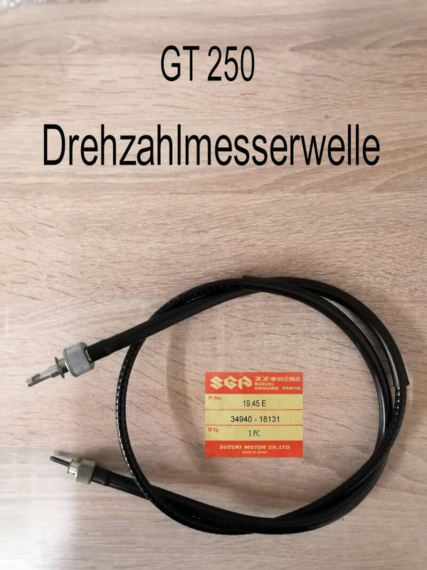 Suzuki GT 250 Drehzahlmesserwelle neu.