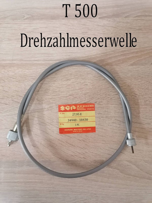 Suzuki T 500 Drehzahlmesserwelle in grau