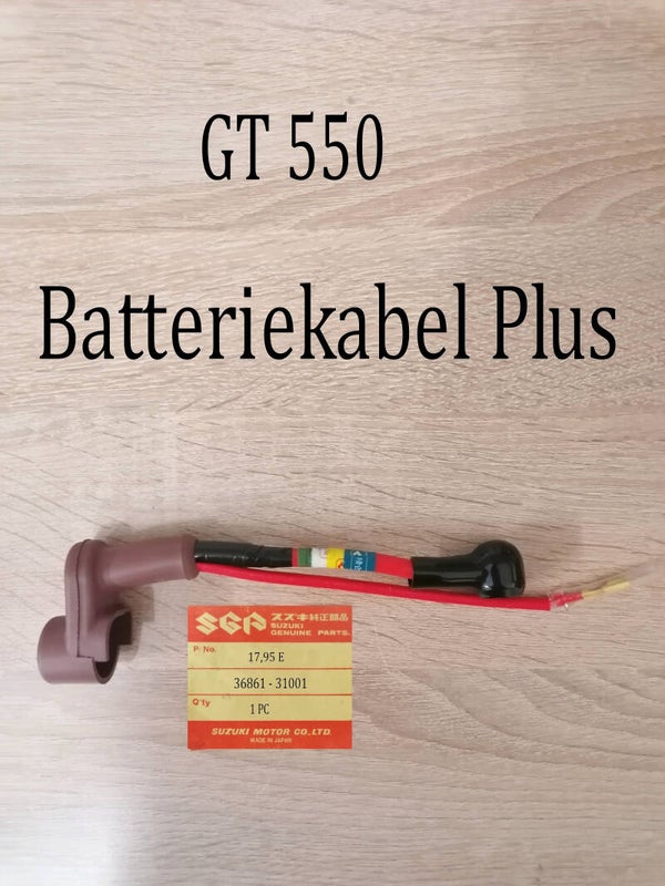 Suzuki GT 550 batteriekabel Plus neu.