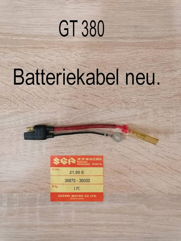 Suzuki GT 380 Batteriekabel neu.