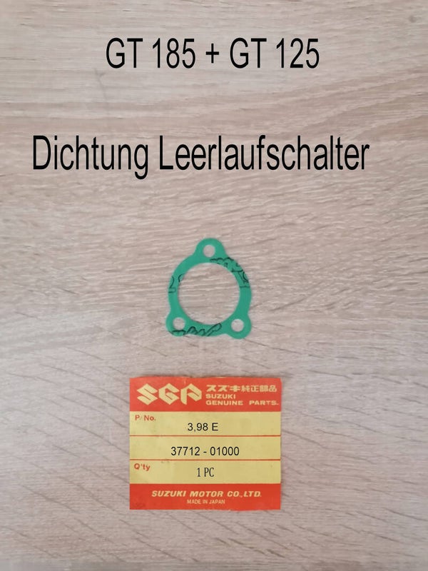 Suzuki GT 185 + GT 125 Dichtung Leerlaufschalter neu.