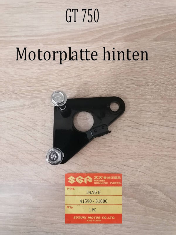 Suzuki GT 750 J+K Motorplatte hinten gebraucht.