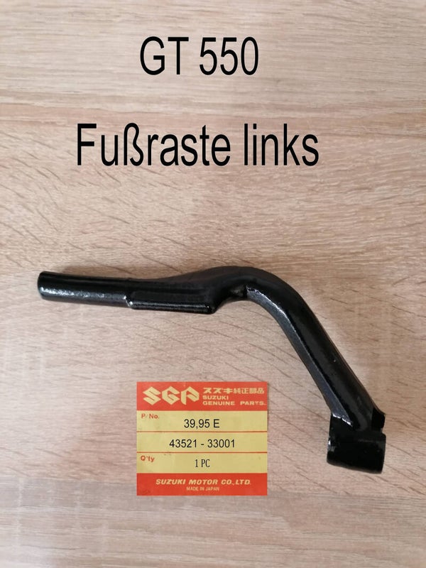 Suzuki GT 550 Fußraste links neu.