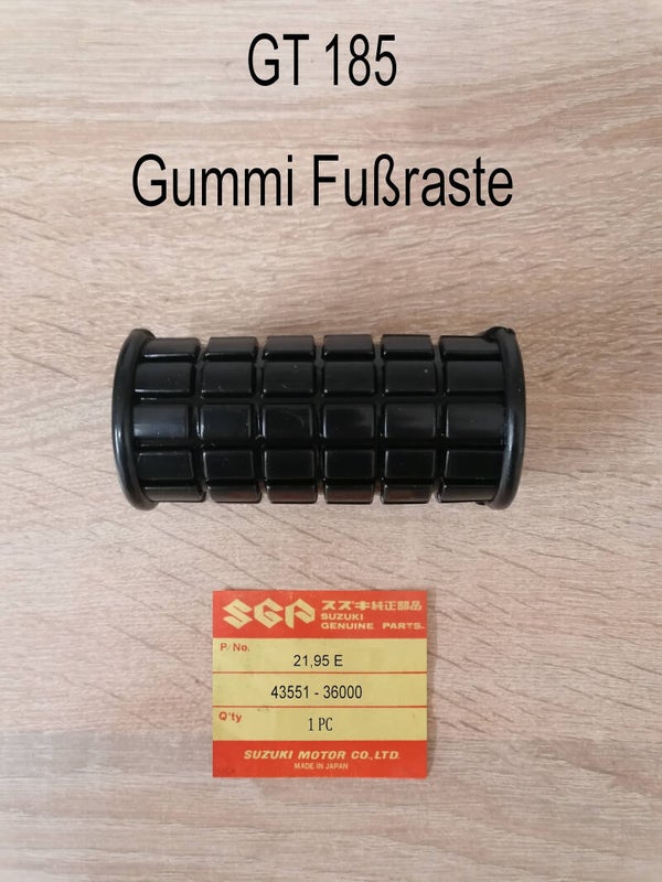 Suzuki GT 185 Gummi Fußraste neu.