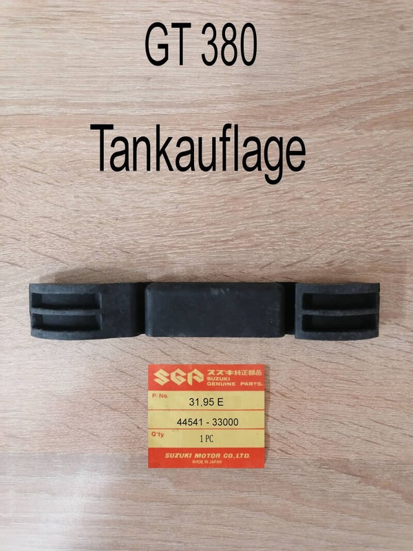 Suzuki GT 380 Gummi Tankauflage neu.