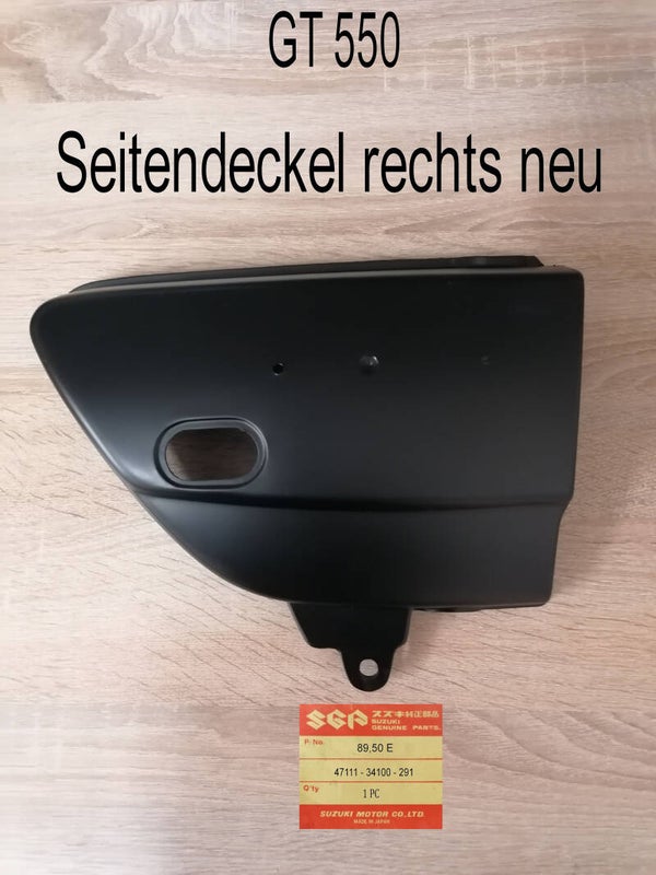 Suzuki GT 550 Seitendeckel neu.