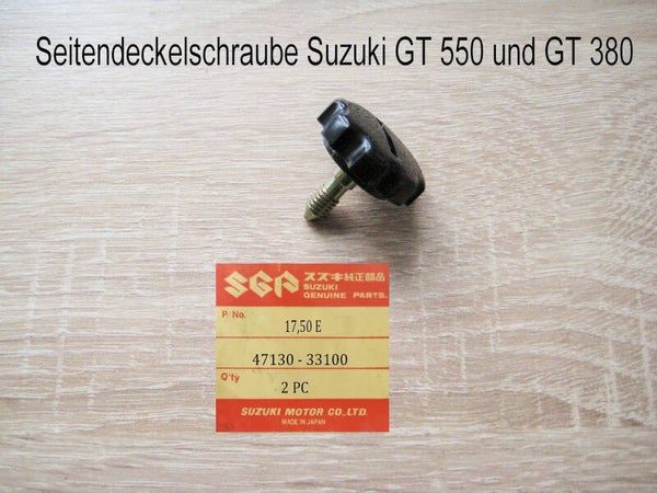 Suzuki GT 550 Seitendeckelschraube neu.