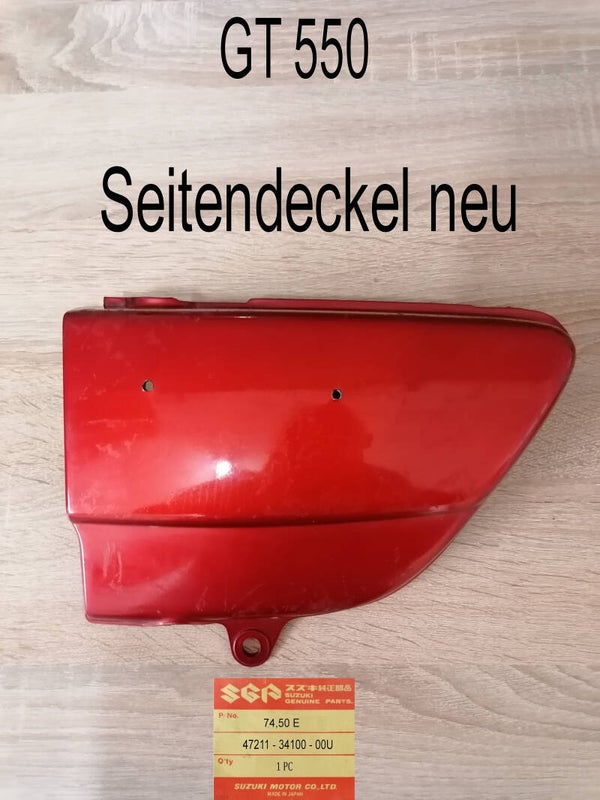 Suzuki GT 550 Seitendeckel neu.
