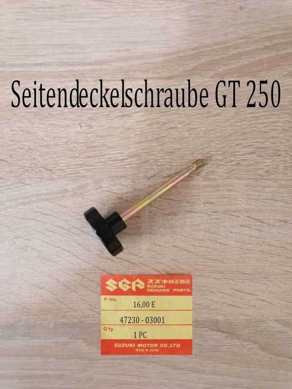Suzuki GT 250 Seitendeckelschraube neu.