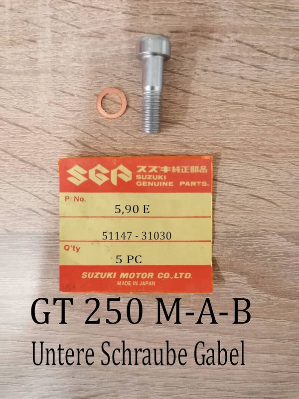 Suzuki GT 250 Paßschraube Gabel gebraucht.