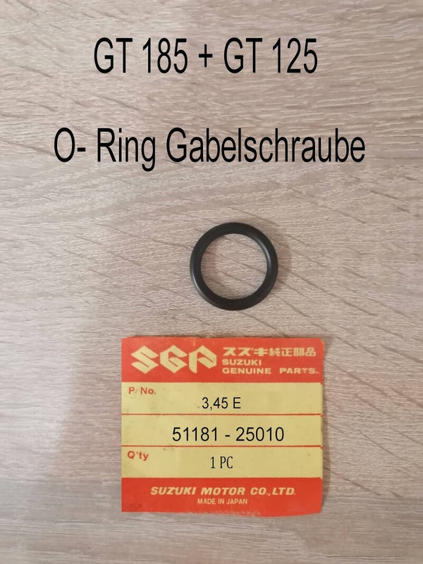 Suzuki GT 185 + GT 125 O-Ring Gabelschraube