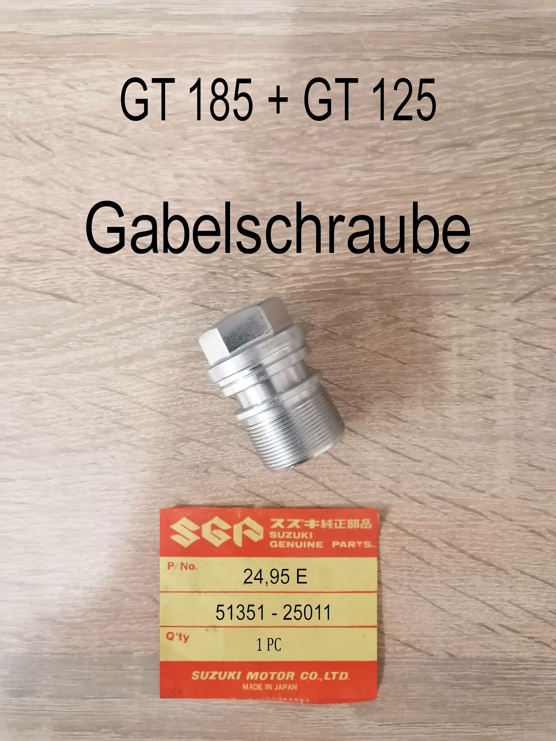 Suzuki GT 185 + GT 125 Gabelschraube.