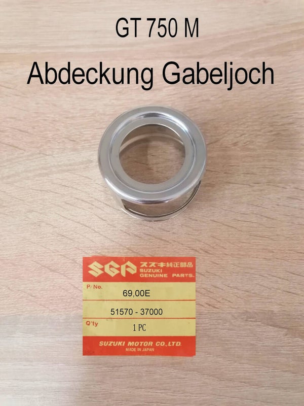 Suzuki GT 750 M Abdeckung Gabeljoch neu.