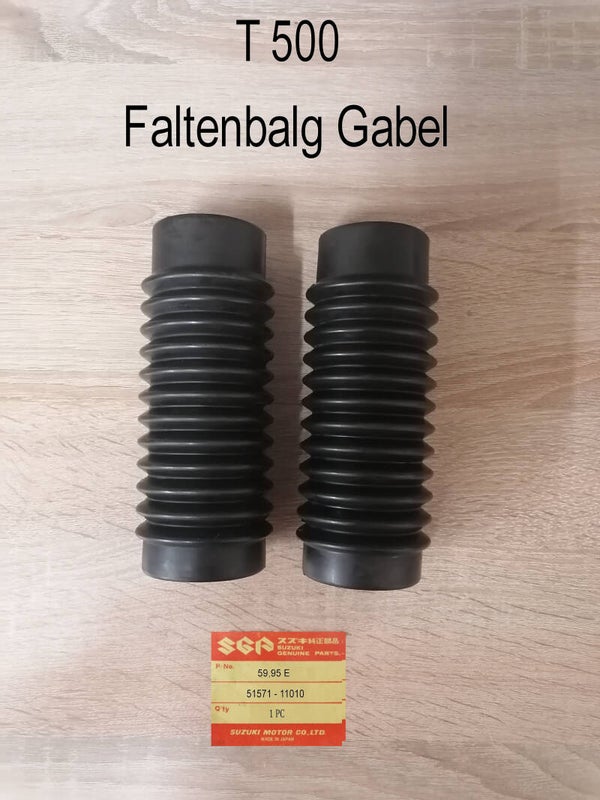 Suzuki T 500 Faltenbolg Gabel neu.