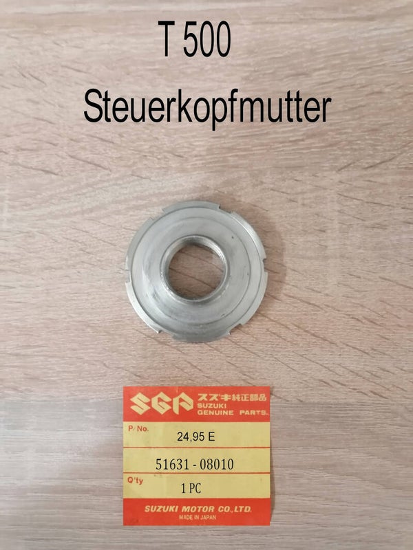 Suzuki T 500 Steuerkopfmutter gebraucht.