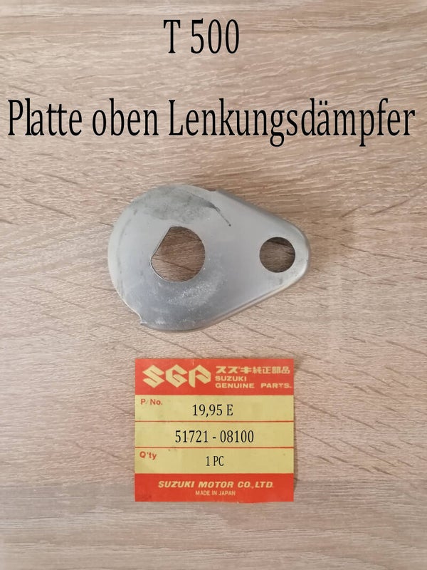 Suzuki T 500 Platte oben Lenkungsdämpfer
