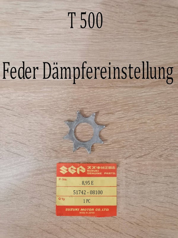 Suzuki T 500 Feder Dämpfereinstellung gebraucht.