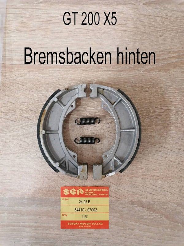 Suzuki GT 200 X5 Bremsbacken hinten neu
