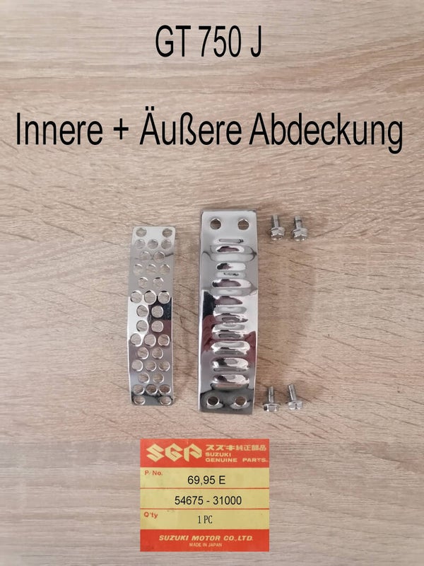 Suzuki GT 750 Duplexbremse -  Innere + Äusere Abdeckeng gebraucht.