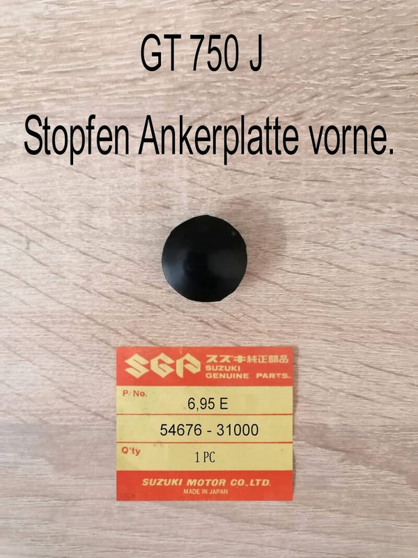 Suzuki GT 750 J Stopfen für Ankerplatte vorne gebraucht.