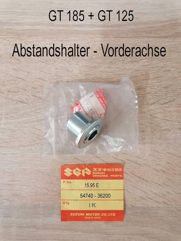 Suzuki GT 185 + GT 125 Abstandshalter - Vorderachse neu.