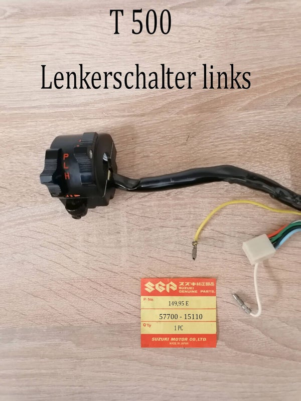 Suzuki T500 Lenkerschalter Links neu