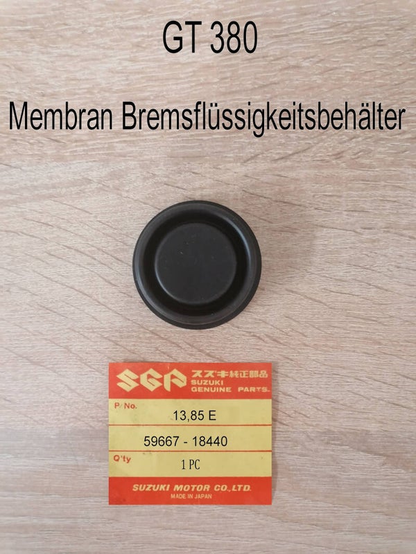 Suzuki GT 380 Membran Bremsflüssigkeitsbehälter neu.