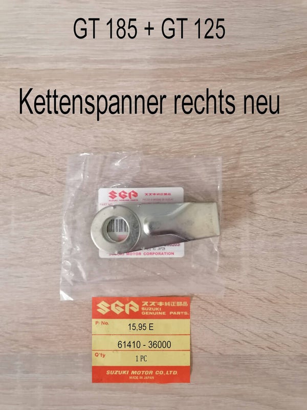 Suzuki GT 185 + GT 125 Kettenspanner rechts.