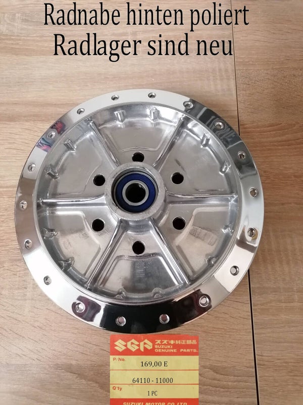 Suzuki GT 500 + T500 Radnabe hinten gebraucht.