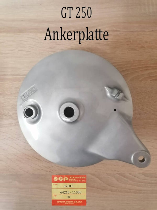 Suzuki GT 250 Ankerplatte gebraucht.