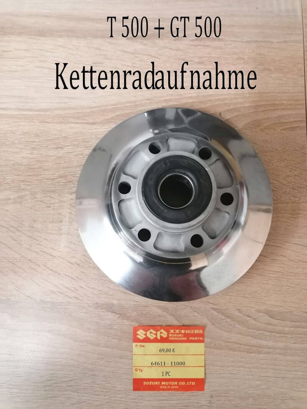 Suzuki T500 + GT 500 Kettenradaufnahme