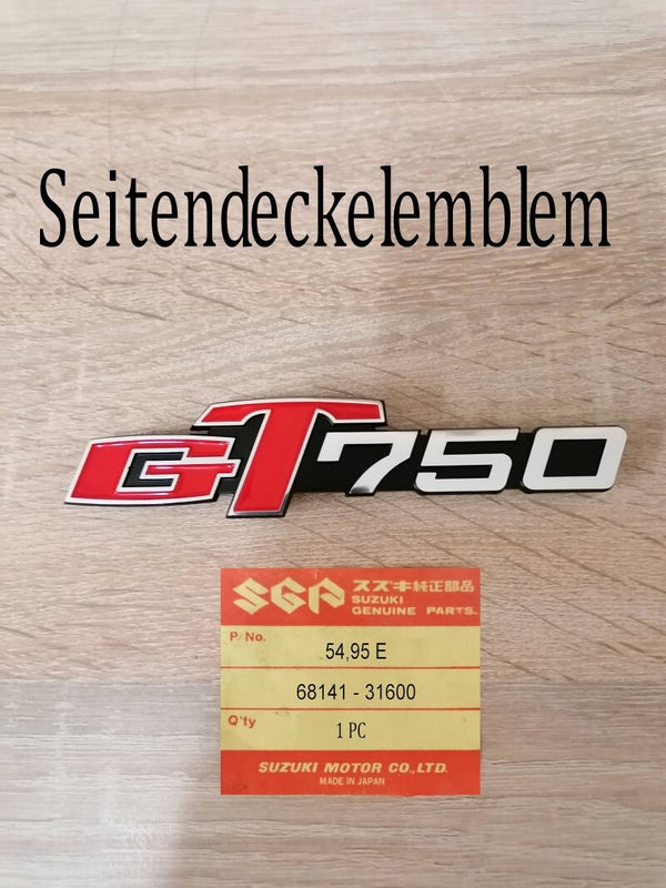 Suzuki GT 750 Seitendeckelemblem