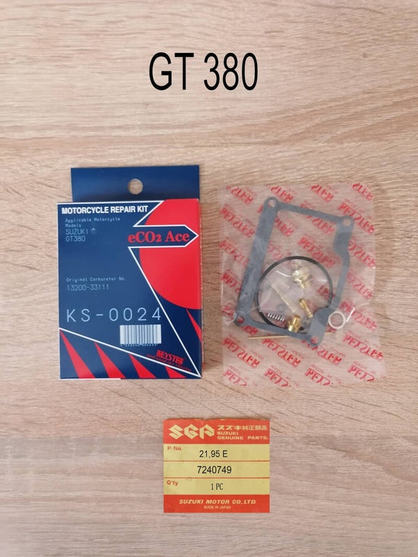 Suzuki GT 380 Reparatursatz Vergaser neu.