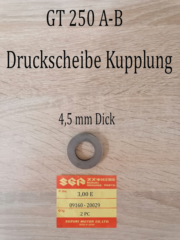 Suzuki GT 250 Druckscheibe Kupplung gebraucht.