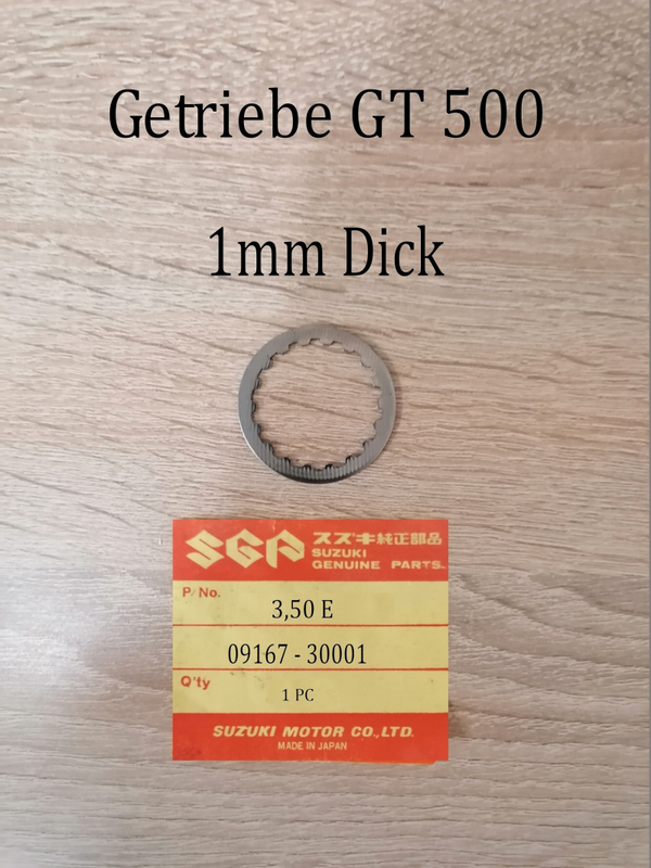 Suzuki GT 500 + T 500 Getriebescheibe gebraucht.