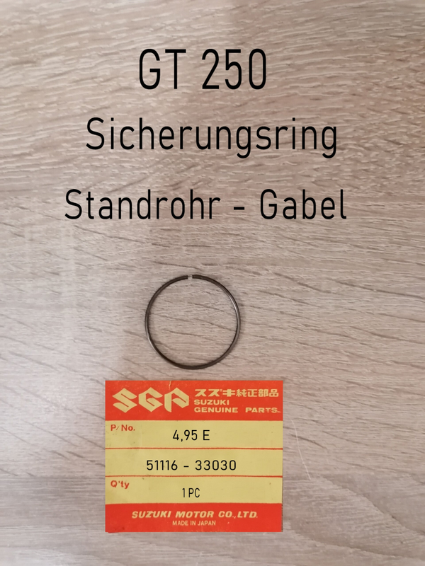 Suzuki GT 250 Sicherungsring - Standrohr - Gabel gebraucht.