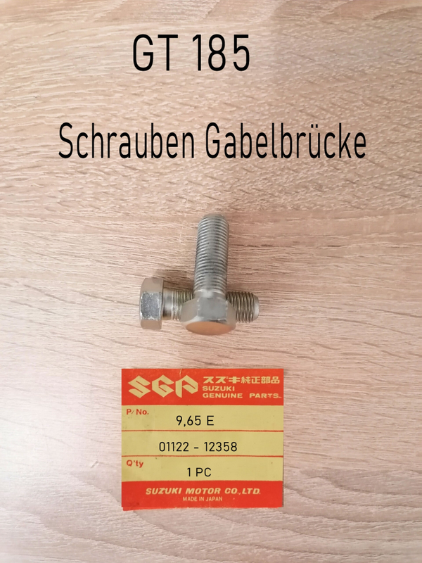 Suzuki GT 185 Schrauben Gabelbrücke