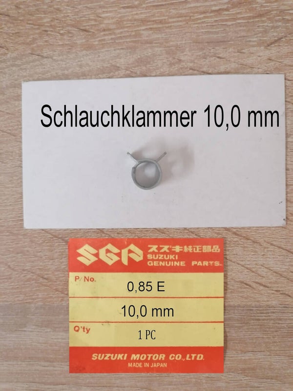 Schlauchklammer 10,0 mm neu