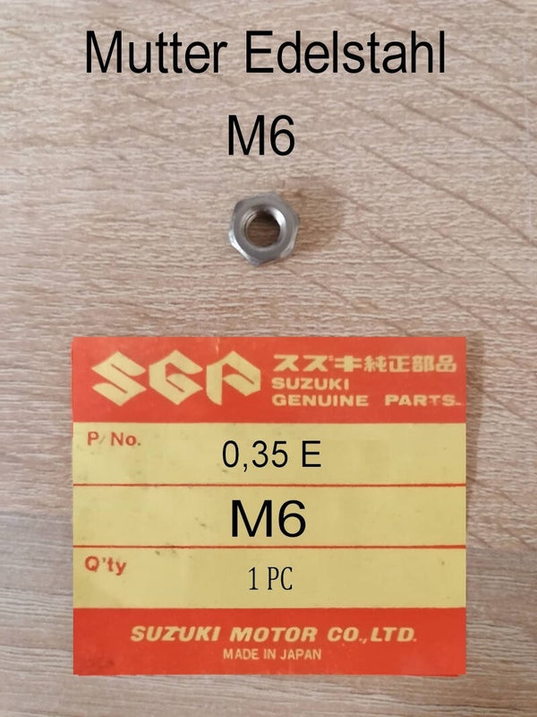 Sechskantmutter Edelstahl M6 neu.