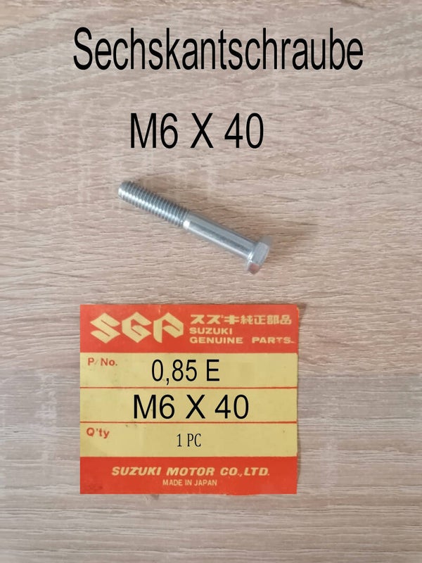 Sechskantschraube M6 X 40 neu.