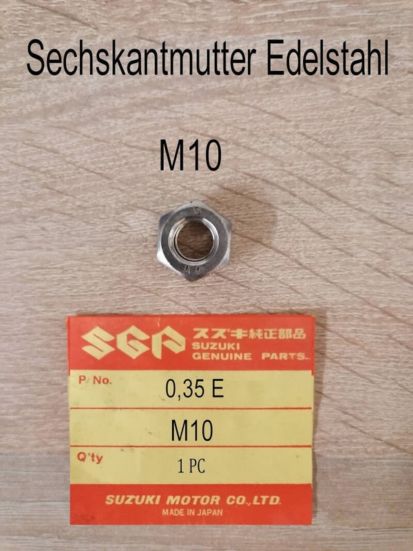 Sechskantmutter Edelstahl M10 neu.