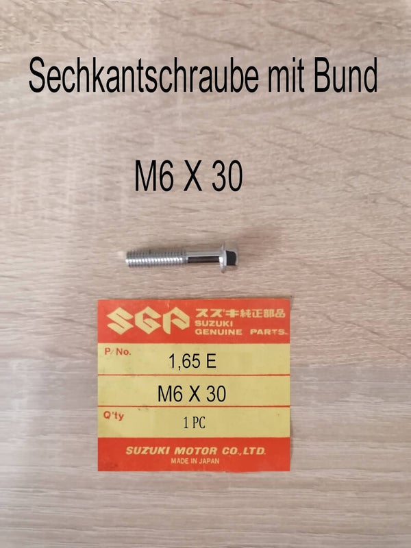 Sechkantschraube mit Bund M6 X 30 neu.